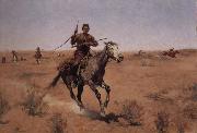 Frederic Remington The Flight oil painting on canvas